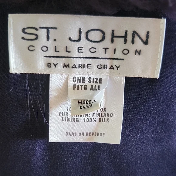 Women's Aubergine Fur Collar Jacket - Picture 10 of 12